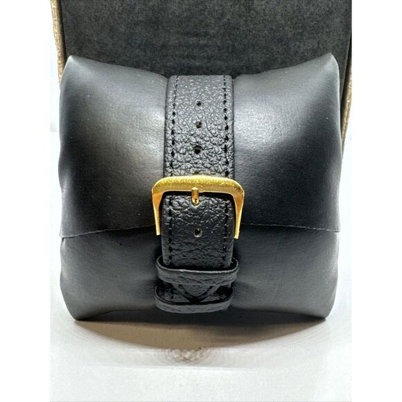 Michael Kors MK3503 Women Black Leather Strap Analog Turquoise Dial Watch JNA235 - Picture 4 of 11